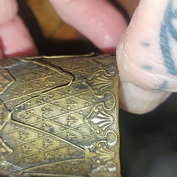 Rare Antique Brass Needle Holder - Picture 6 of 7